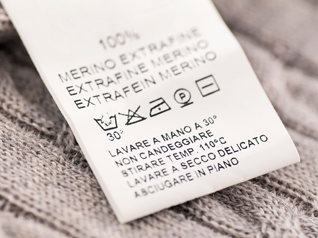 etiquetas de ropa
